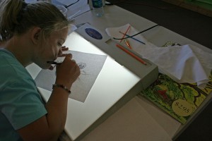 drawing-on-light-table